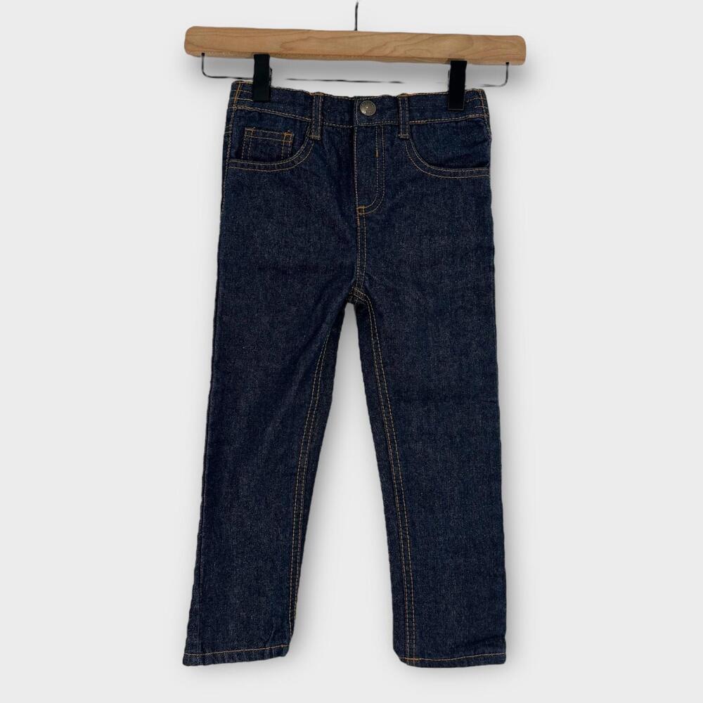 American Hawk Toddler Boy’s Size 4T Blue Denim Elastic Waist Jeans Pants